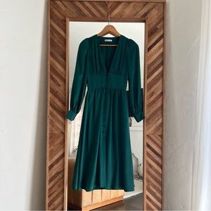 Reformation Nicola Silk Dress